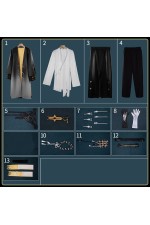 2XXT Cosplay Arknights Wang Cosplay Costume